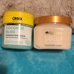 Onyx Coconut Bliss and Tree Hut Vanilla Sugar Scrubs
